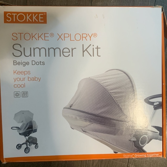 Stokke Xplory Summer Kit in Beige Dots - Picture 1 of 5